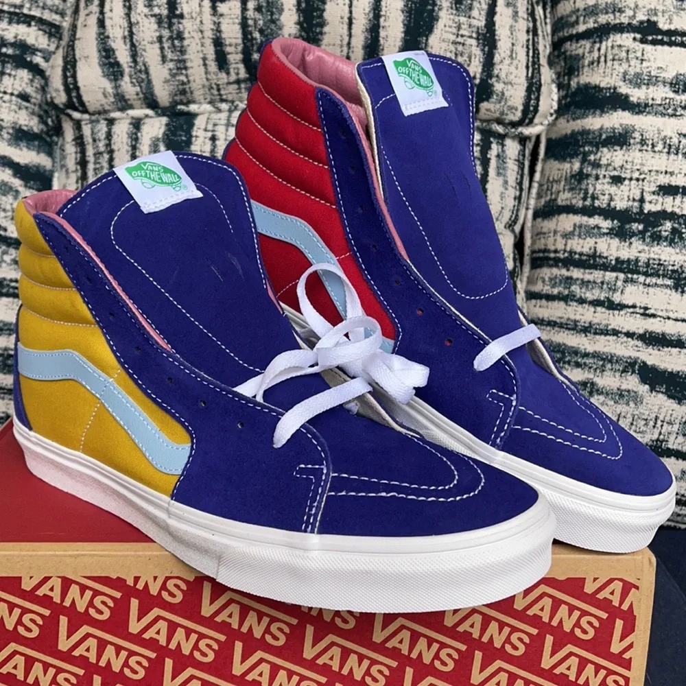 Vans Sk8-Hi Sunshine Multi/True White MENS - Picture 5 of 16